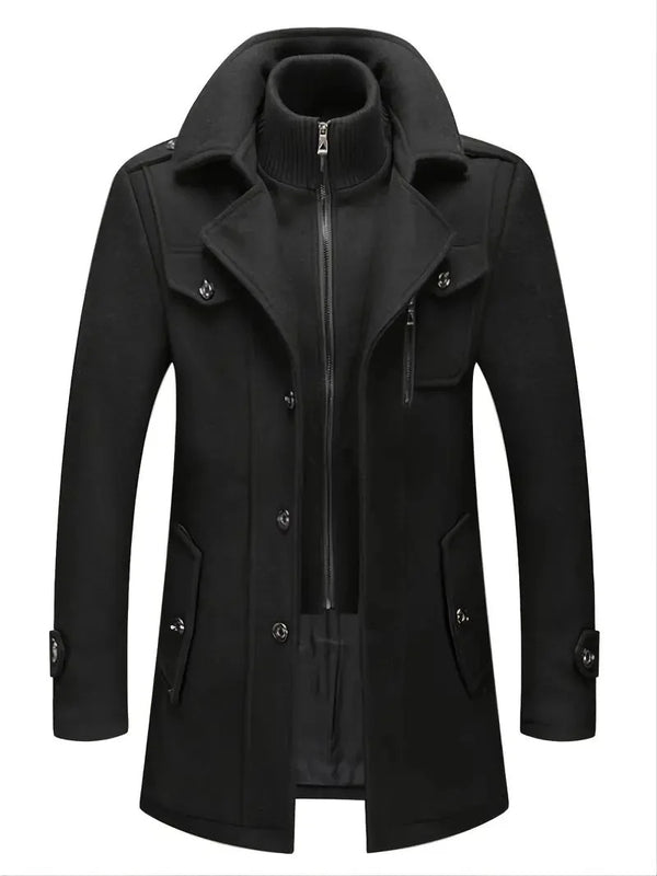 Premium Black Long Winter Coat
